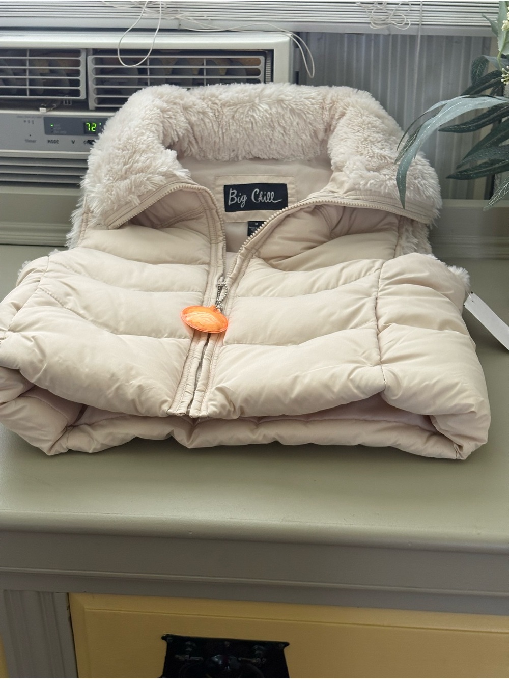 Big Chill Puffer Vest Natural Cream Tone Kids